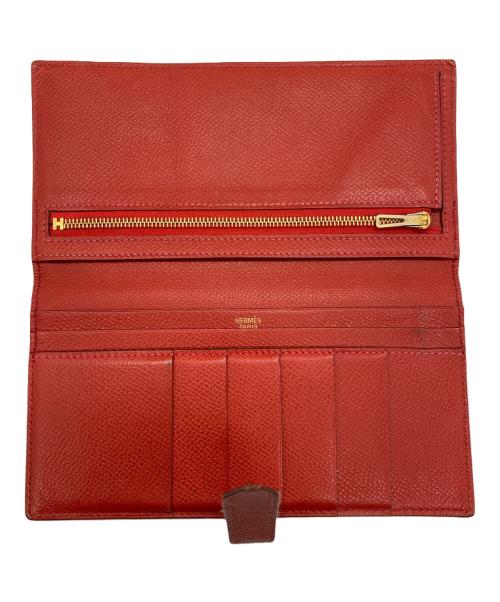 HERMES（エルメス）HERMES (エルメス) 2つ折り財布 レッドの古着・服飾アイテム