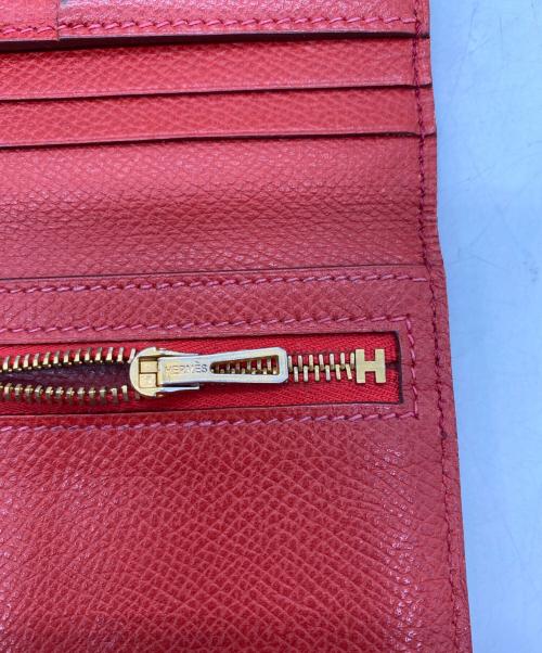 HERMES（エルメス）HERMES (エルメス) 2つ折り財布 レッドの古着・服飾アイテム