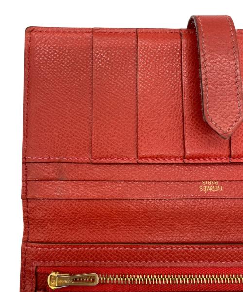 HERMES（エルメス）HERMES (エルメス) 2つ折り財布 レッドの古着・服飾アイテム