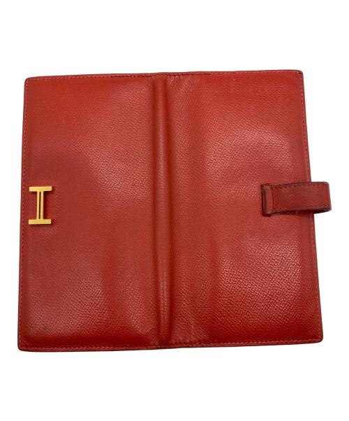 HERMES（エルメス）HERMES (エルメス) 2つ折り財布 レッドの古着・服飾アイテム