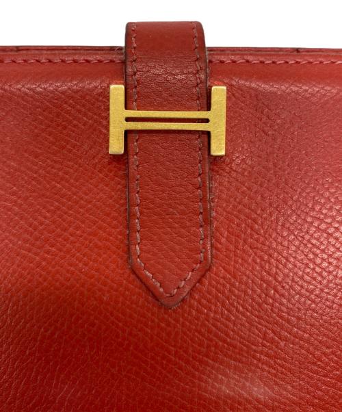 HERMES（エルメス）HERMES (エルメス) 2つ折り財布 レッドの古着・服飾アイテム