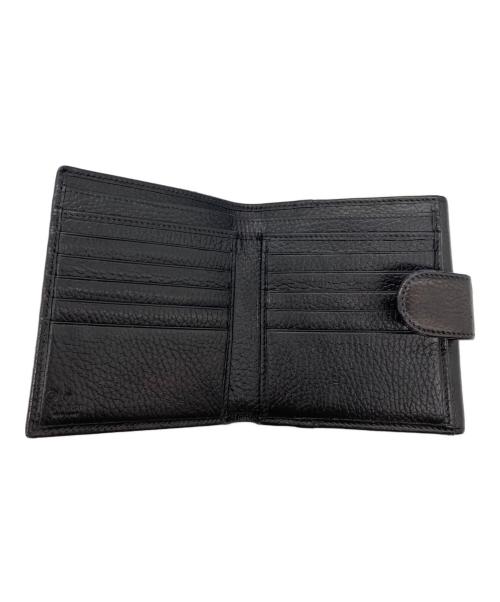 GUCCI（グッチ）GUCCI (グッチ) インターロッキングG コンパクトウォレット ブラックの古着・服飾アイテム