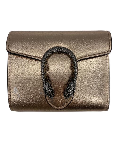 GUCCI（グッチ）GUCCI (グッチ) 3つ折り財布 ピンクの古着・服飾アイテム