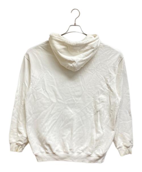 BALENCIAGA（バレンシアガ）BALENCIAGA (バレンシアガ) TEV19 BBロゴプリントプルオーバーパーカー ホワイト サイズ:XSの古着・服飾アイテム