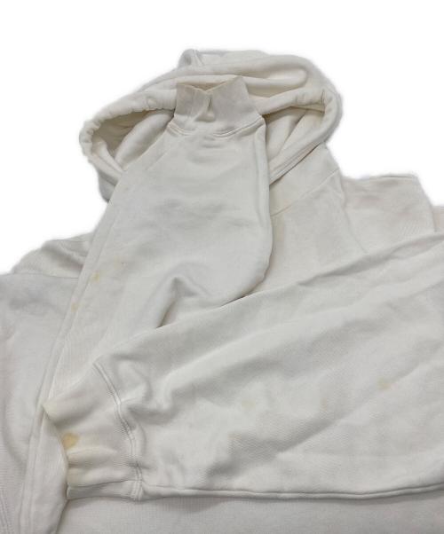 BALENCIAGA（バレンシアガ）BALENCIAGA (バレンシアガ) TEV19 BBロゴプリントプルオーバーパーカー ホワイト サイズ:XSの古着・服飾アイテム