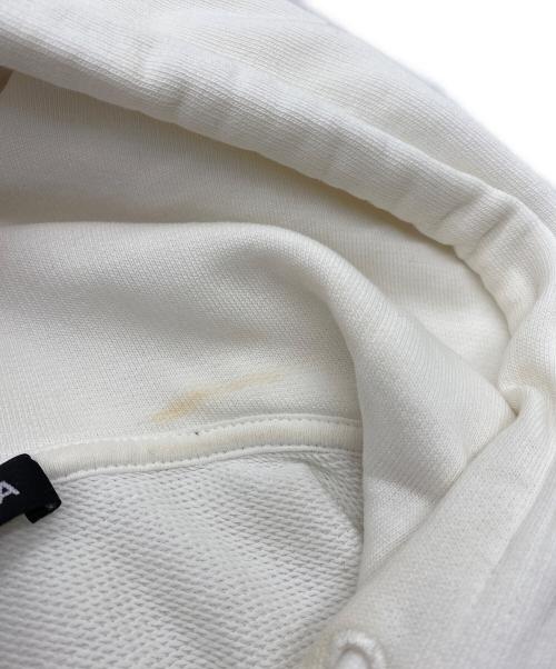 BALENCIAGA（バレンシアガ）BALENCIAGA (バレンシアガ) TEV19 BBロゴプリントプルオーバーパーカー ホワイト サイズ:XSの古着・服飾アイテム
