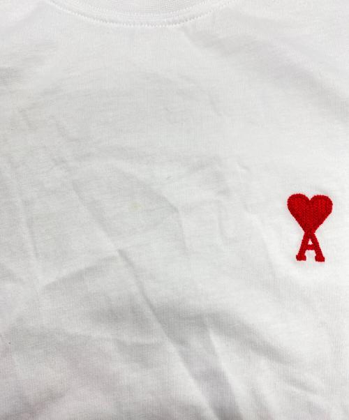 ami（アミ）ami (アミ) オーガニックコットンジャージー Ami de Coeur Tシャツ ホワイト サイズ:記載なしの古着・服飾アイテム