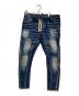 DSQUARED2（ディースクエアード）の古着「加工デニムパンツ」｜インディゴ