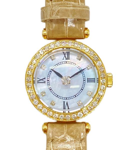 Lunage（ルナージュ）lunage (ルナージュ) ダイヤモンドウォッチ アイボリーの古着・服飾アイテム