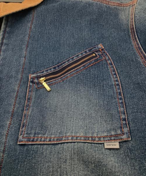 SAPEur（サプール）SAPEur (サプール) ジップデニムジャケット インディゴ サイズ:L 未使用品の古着・服飾アイテム