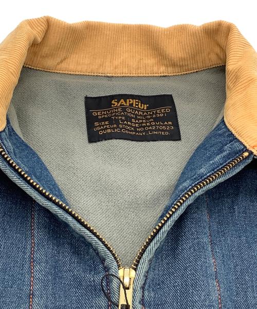 SAPEur（サプール）SAPEur (サプール) ジップデニムジャケット インディゴ サイズ:L 未使用品の古着・服飾アイテム