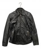 Nasngwamナスングワム）の古着「レザージャケット」｜ブラック