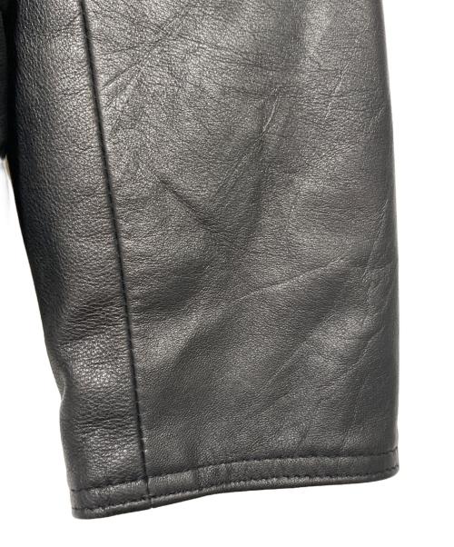 Nasngwam（ナスングワム）Nasngwam (ナスングワム) レザージャケット ブラック サイズ:Sの古着・服飾アイテム