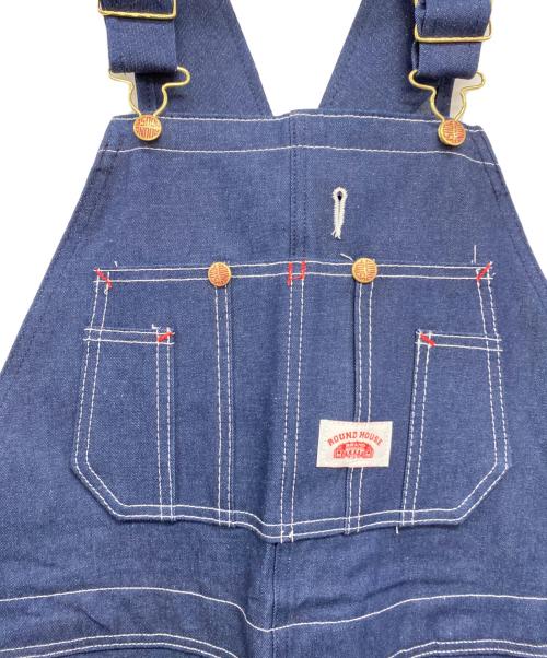 round house（ラウンドハウス）round house (ラウンドハウス) 966 Blue Denim Bid Overalls インディゴ サイズ:表記無し 未使用品の古着・服飾アイテム