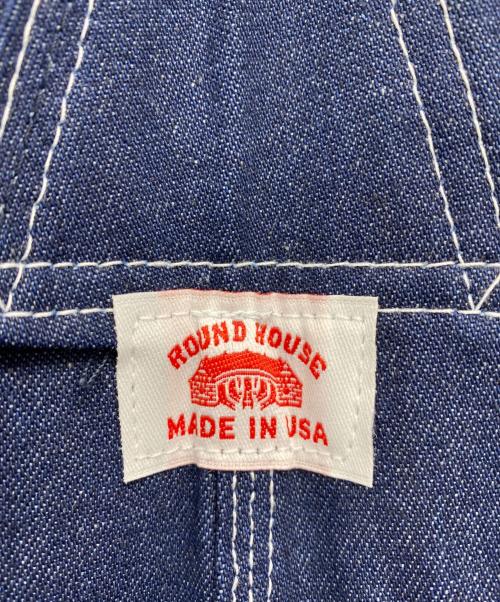 round house（ラウンドハウス）round house (ラウンドハウス) 966 Blue Denim Bid Overalls インディゴ サイズ:表記無し 未使用品の古着・服飾アイテム