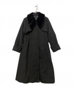 riuリウ）の古着「ロングコート」｜ブラック