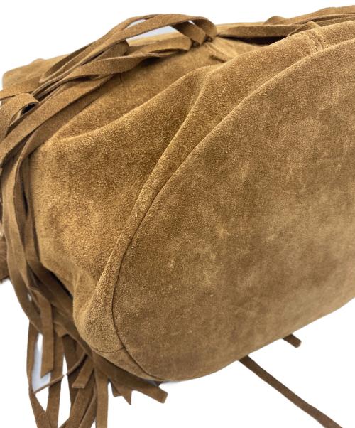 BHAG（ビーハグ）BHAG (ビーハグ) FRINGE LINING NATURALE BAG ブラウンの古着・服飾アイテム