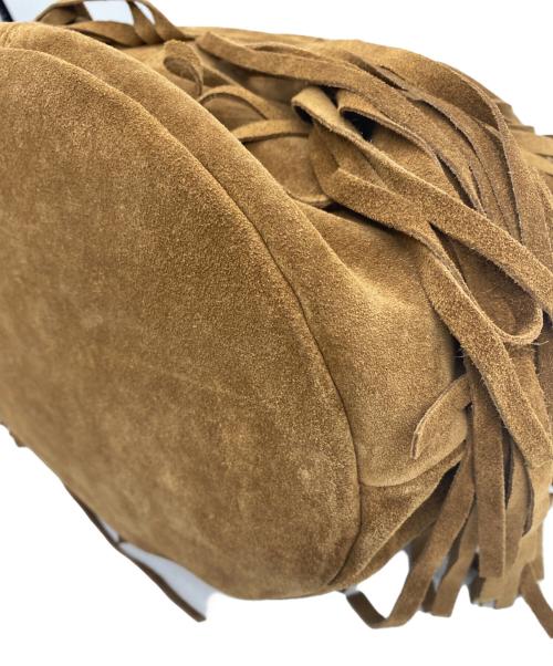 BHAG（ビーハグ）BHAG (ビーハグ) FRINGE LINING NATURALE BAG ブラウンの古着・服飾アイテム