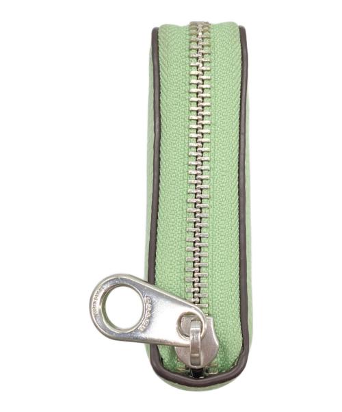 COACH（コーチ）COACH (コーチ) ロング ジップ アラウンド ウォレット 黄緑の古着・服飾アイテム