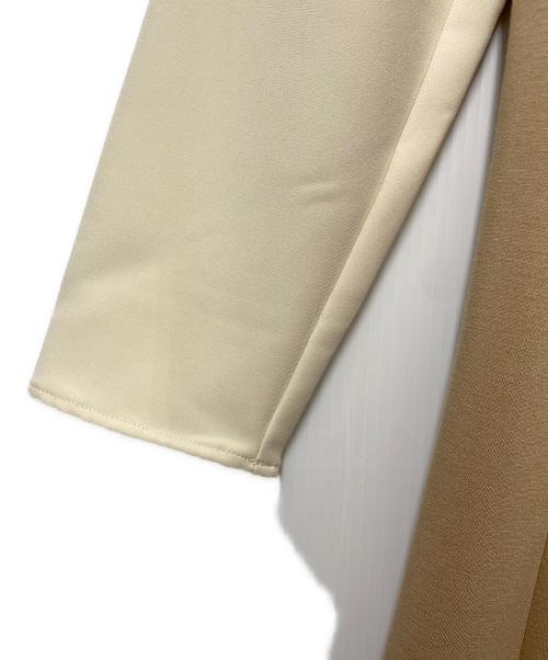 REGINA RISURRE（レジーナリスレ）REGINA RISURRE (レジーナリスレ) REGINA RISURRE　切替ワンピース ホワイト×ブラウン サイズ:L 未使用品の古着・服飾アイテム