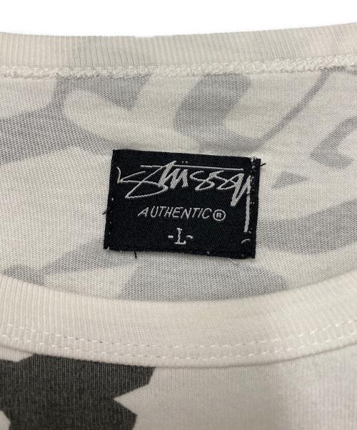stussy（ステューシー）stussy (ステューシー) カットソー　00‘ｓ/ワールドツアー ホワイト サイズ:Lの古着・服飾アイテム