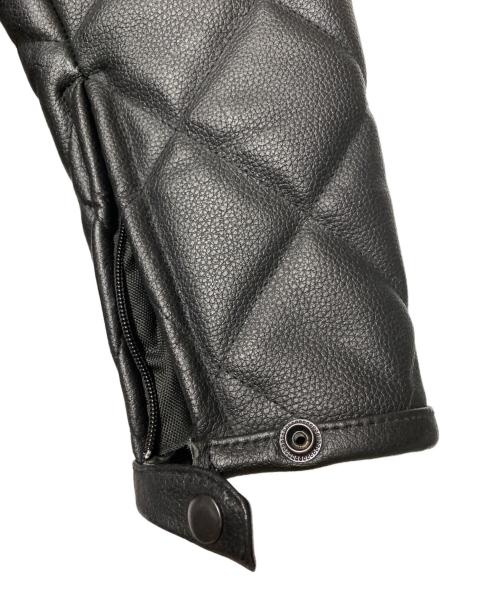 GENUINE LEATHER（ジェニュインレザー）GENUINE LEATHER (ジェニュインレザー) ライダースジャケット ブラック サイズ:Mの古着・服飾アイテム