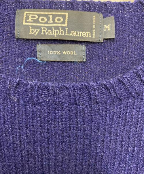 POLO RALPH LAUREN（ポロ・ラルフローレン）POLO RALPH LAUREN (ポロ・ラルフローレン) ニット ネイビー サイズ:Mの古着・服飾アイテム