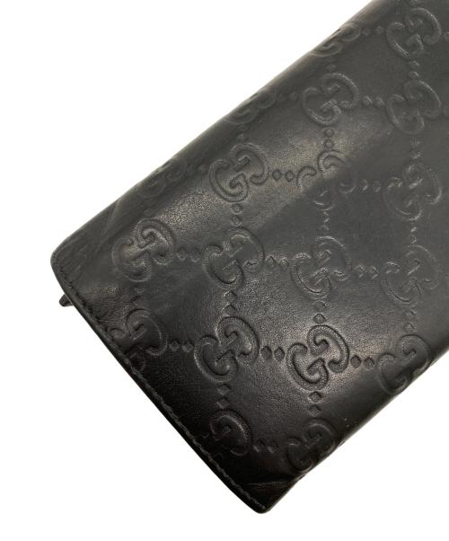 GUCCI（グッチ）GUCCI (グッチ) 長財布 ブラックの古着・服飾アイテム