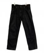 PRSN BLUプリズンブルー）の古着「ダブルニ-パンツ」｜ブラック
