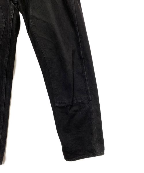 PRSN BLU（プリズンブルース）PRSN BLU (プリズンブルー) ダブルニ-パンツ ブラック サイズ:SIZE91cm(W36)の古着・服飾アイテム