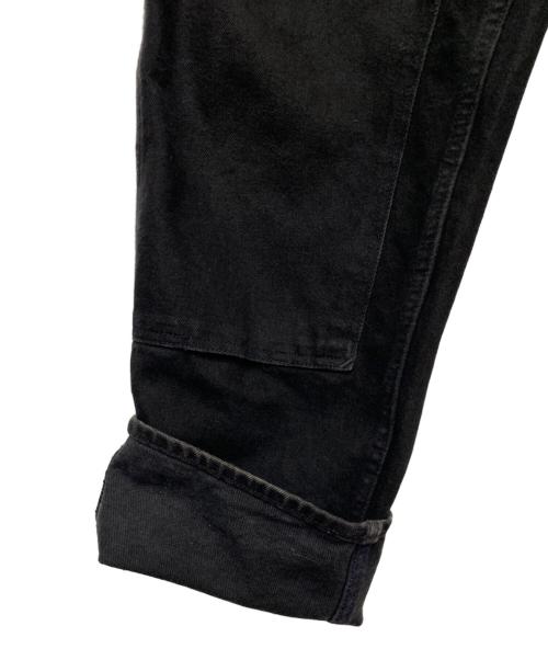 PRSN BLU（プリズンブルース）PRSN BLU (プリズンブルー) ダブルニ-パンツ ブラック サイズ:SIZE91cm(W36)の古着・服飾アイテム