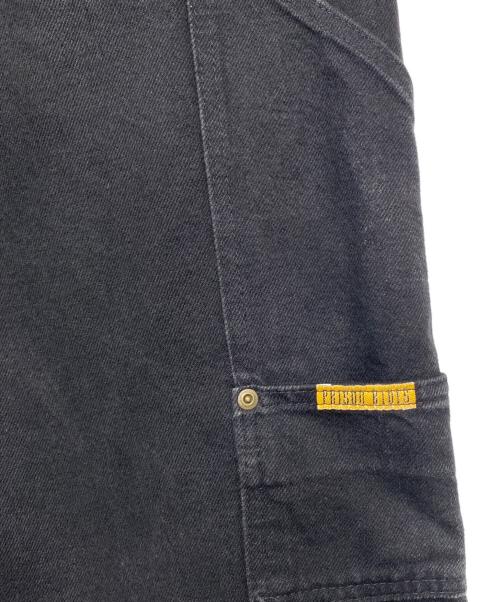 PRSN BLU（プリズンブルース）PRSN BLU (プリズンブルー) ダブルニ-パンツ ブラック サイズ:SIZE91cm(W36)の古着・服飾アイテム