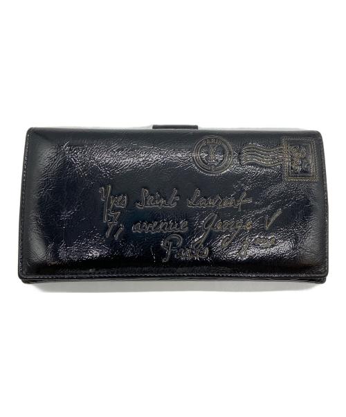 Yves Saint Laurent（イヴサンローラン）Yves Saint Laurent (イヴサンローラン) 長財布 ブラックの古着・服飾アイテム