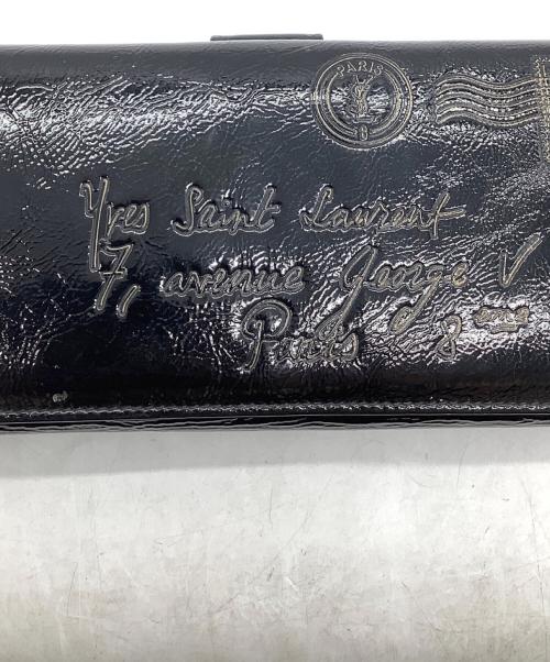 Yves Saint Laurent（イヴサンローラン）Yves Saint Laurent (イヴサンローラン) 長財布 ブラックの古着・服飾アイテム