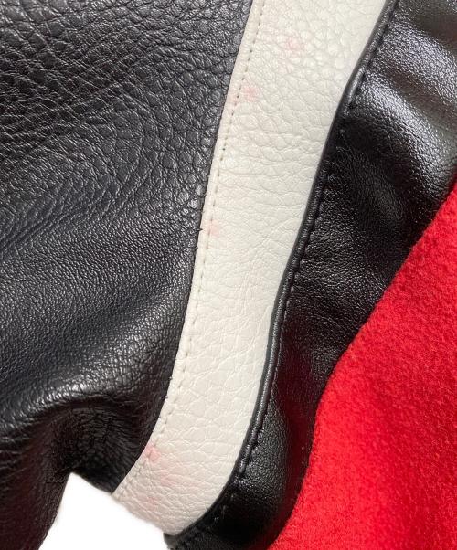 BLACK PYRAMID（ブラックピラミッド）BLACK PYRAMID (ブラックピラミッド) スタジャン レッド×ブラック サイズ:XXXLの古着・服飾アイテム