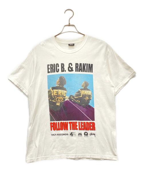 stussy（ステューシー）stussy (ステューシー) ERIC B. & RAKIM FOLLOW THE LEADER TEE ホワイト サイズ:Mの古着・服飾アイテム