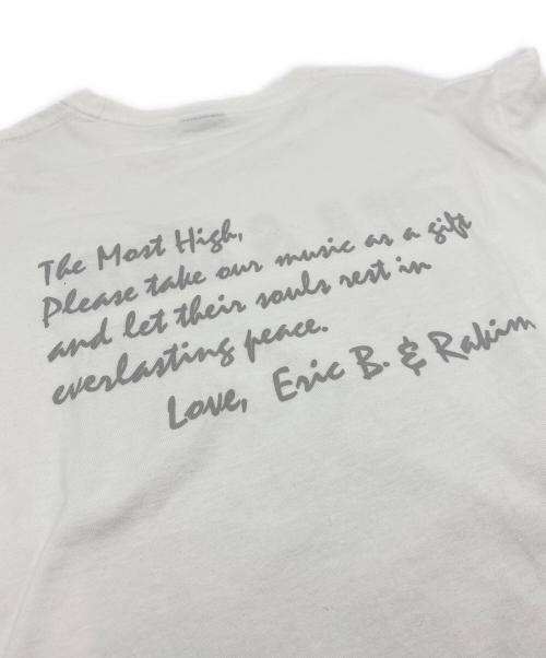 stussy（ステューシー）stussy (ステューシー) ERIC B. & RAKIM FOLLOW THE LEADER TEE ホワイト サイズ:Mの古着・服飾アイテム