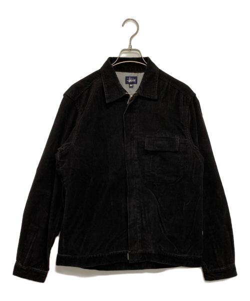stussy（ステューシー）stussy (ステューシー) コーデュロイジャケット ブラック サイズ:Mの古着・服飾アイテム