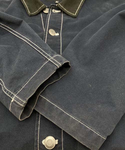 stussy（ステューシー）stussy (ステューシー) Brushed Moleskin Chore Jacket ネイビー サイズ:XLの古着・服飾アイテム