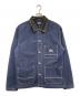 stussy（ステューシー）の古着「Brushed Moleskin Chore Jacket」｜ネイビー