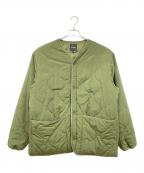 BEAMSビームス）の古着「キルティングダウンジャケット」｜グリーン