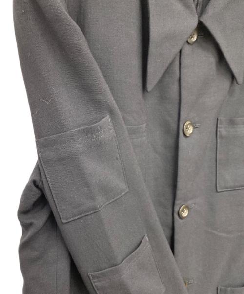 Yohji Yamamoto pour homme（ヨウジヤマモト プールオム）Yohji Yamamoto pour homme (ヨウジヤマモト プールオム) ウールジャケット COMPOSITION ブラック サイズ:Mの古着・服飾アイテム