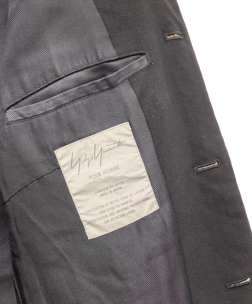 Yohji Yamamoto pour homme（ヨウジヤマモト プールオム）Yohji Yamamoto pour homme (ヨウジヤマモト プールオム) ウールジャケット COMPOSITION ブラック サイズ:Mの古着・服飾アイテム