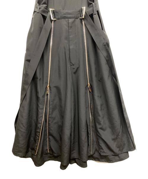 ACUOD by CHANU（アクオド バイ チャヌ）ACUOD by CHANU (アクオド バイ チャヌ) ワンピース風サロペット ブラック サイズ:Freeの古着・服飾アイテム