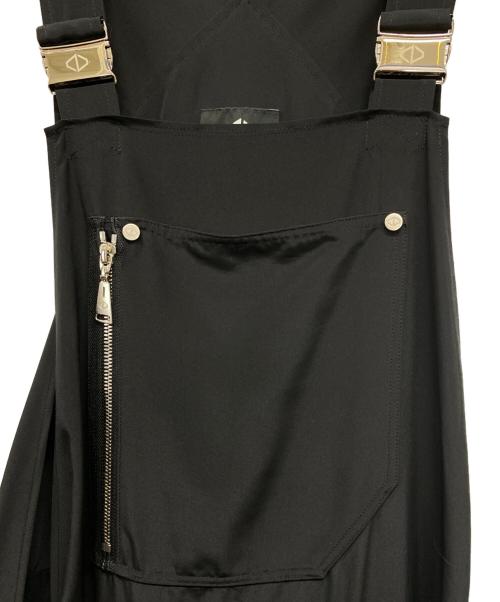 ACUOD by CHANU（アクオド バイ チャヌ）ACUOD by CHANU (アクオド バイ チャヌ) ワンピース風サロペット ブラック サイズ:Freeの古着・服飾アイテム