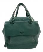 TORY BURCHトリーバーチ）の古着「ハンドバッグ」｜グリーン