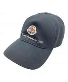 MONCLER（モンクレール）の古着「GABARDINE BASEBALL CAP」｜ブラック