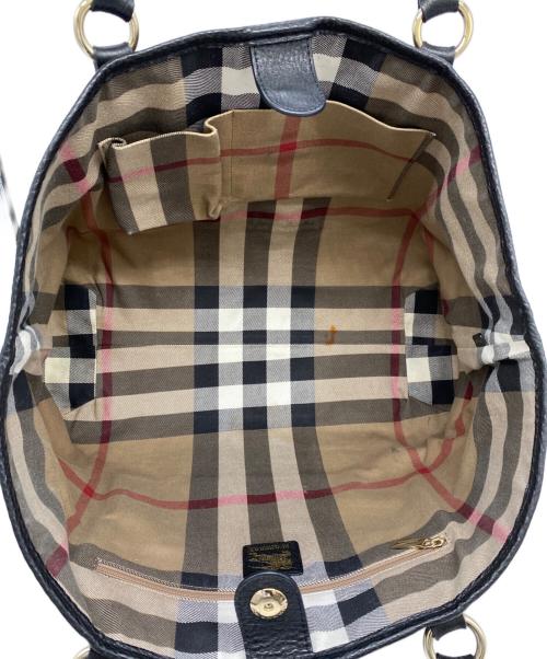 BURBERRY（バーバリー）BURBERRY (バーバリー) BURBERRY　ハンドバッグ ブラックの古着・服飾アイテム