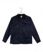 F.O.B FACTORYエフオービー ファクトリー）の古着「フレンチシャツジャケット」｜ネイビー