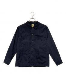 F.O.B FACTORY（エフオービー ファクトリー）の古着「フレンチシャツジャケット」｜ネイビー